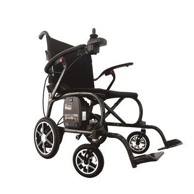 Chaise roulante électrique à freinage électromagnétique réglable en hauteur et télécommande