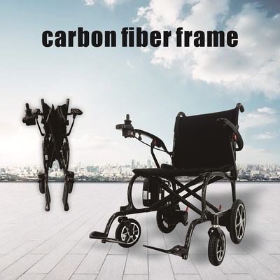 Chaise roulante électrique pliable 2024 avec moteur DC24V150W*2 et freinage électromagnétique