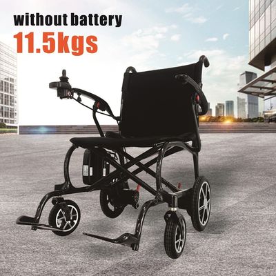 Chaise roulante électrique pliable 2024 avec moteur DC24V150W*2 et freinage électromagnétique