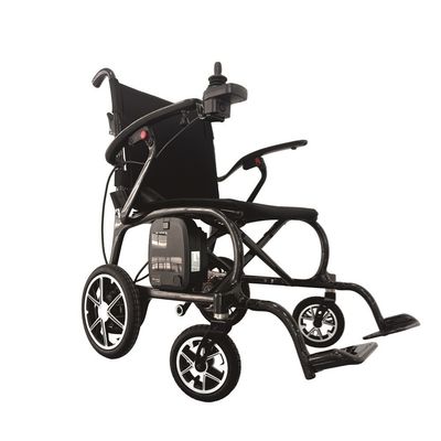 Chaise roulante électrique compacte avec cadre en fibre de carbone et moteurs sans balai