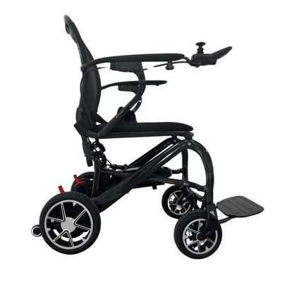 Chaise roulante électrique pliable avec distance de conduite de 10 km et taille du siège W460mm*D390mm