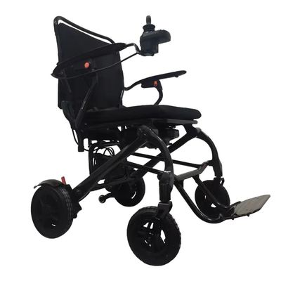 Chaise roulante électrique en fibre de carbone à freinage électromagnétique pour personnes âgées et handicapées