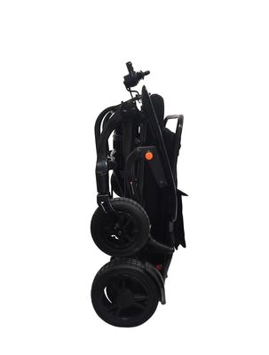 Chaise roulante électrique en fibre de carbone à freinage électromagnétique pour personnes âgées et handicapées