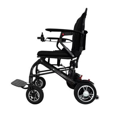 Chaise roulante électrique avec cadre en fibre de carbone T700 et freinage électromagnétique