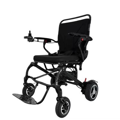 Chaise roulante électrique avec cadre en fibre de carbone T700 et freinage électromagnétique