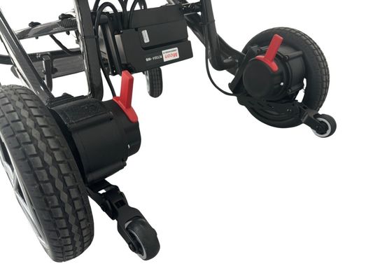 300lbs Capacité de charge Chaise roulante électrique avec conception pliable et matériau en fibre de carbone