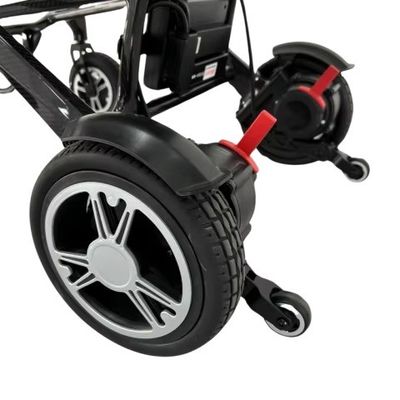 Chaise roulante électrique légère en fibres de carbone pour handicapés