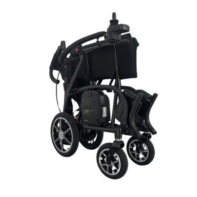 Les personnes handicapées et les personnes âgées voyagent facilement 300lbs 136kg fauteuil roulant électrique en fibre de carbone