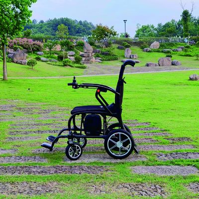 Assurance de charge de 300 lbs fauteuil roulant motorisé en fibre de carbone avec moteur sans pinceau