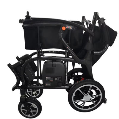 Chaise roulante à scooter électrique avec conception pliable légère et taille du siège W510*D415mm
