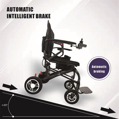 6 km/h Vitesse T700 Cadre en fibre de carbone Chaise roulante électrique pour handicapés