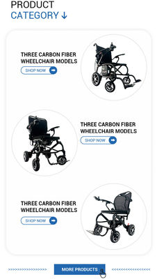 Mini fauteuil roulant électrique de 300 lbs de charge amélioré pour les voyages aériens