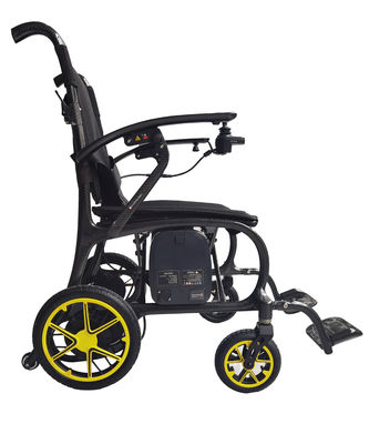 11.5 kg de poids léger siège élargi en fibre de carbone fauteuil roulant avec frein électromagnétique