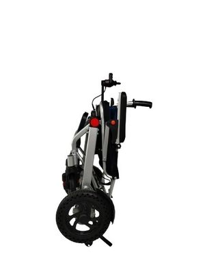 fournitures de soins de santé fauteuil roulant électrique pliable en alliage d'aluminium avec repose-pieds pliables