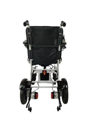 fournitures de soins de santé fauteuil roulant électrique pliable en alliage d'aluminium avec repose-pieds pliables