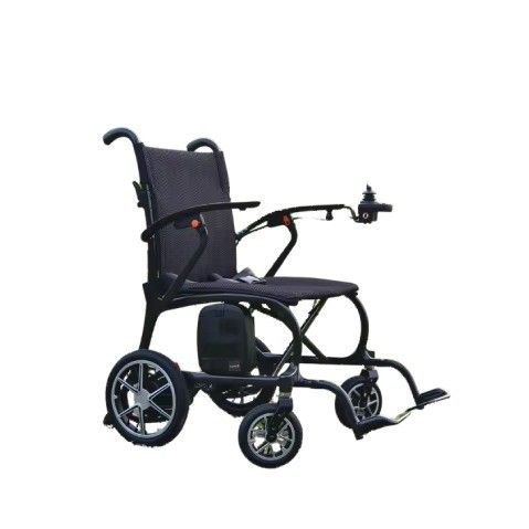 Chaise roulante électrique ultra-légère de 11,5 kg avec roues en alliage de magnésium et conception pliable