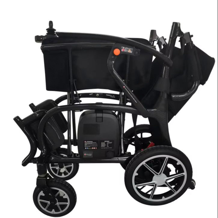 Chaise roulante à scooter électrique avec conception pliable légère et taille du siège W510*D415mm